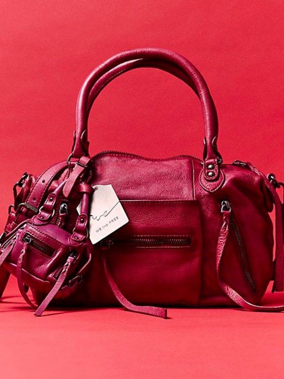 Sold Out Color~Nwt Free People Baby Emerson Tote Bag-Acai